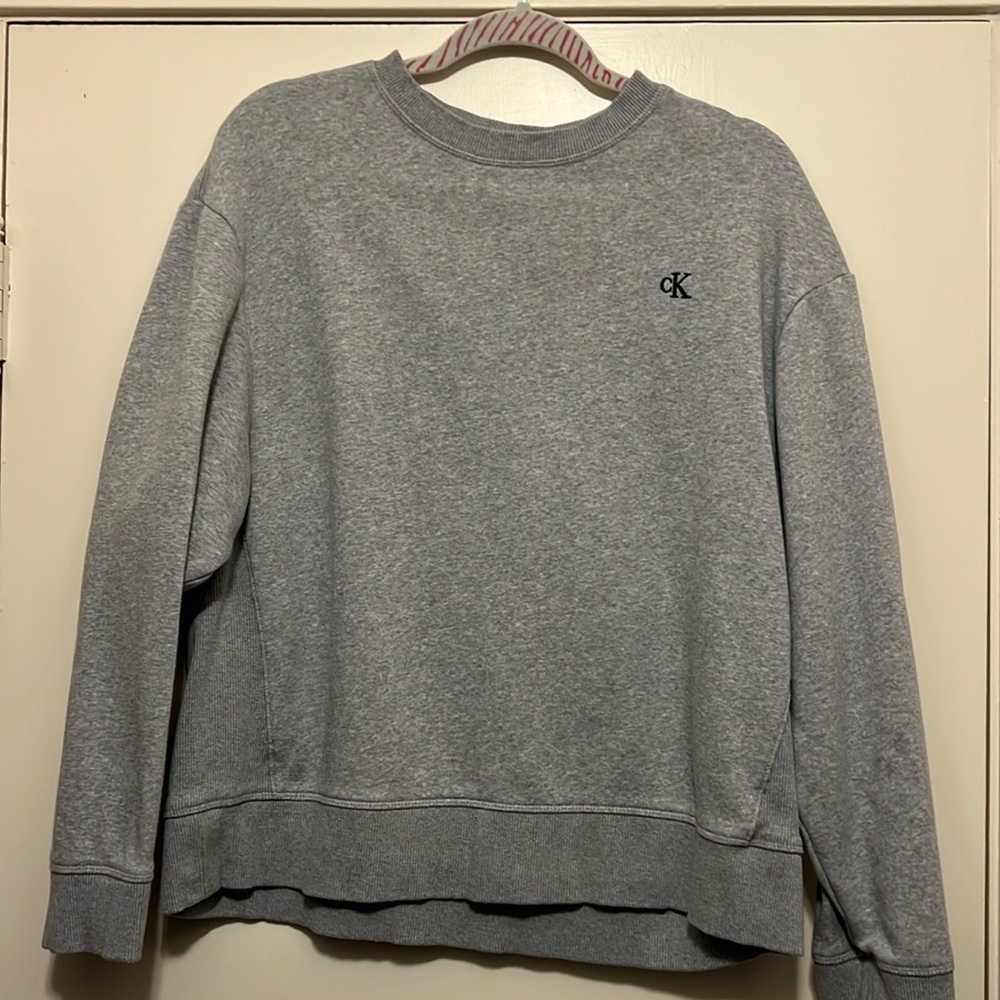 Calvin Klein grey crewneck sweatshirt